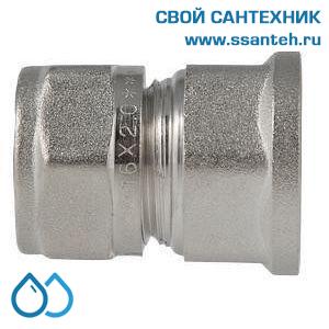 01159 Соединитель обжимной с переходом на вн.р. 16 х 1/2"