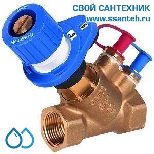 12528 Honeywell, Запорно-балансировочный клапан Kombi-2-plus, DN15, Kvs 2,8