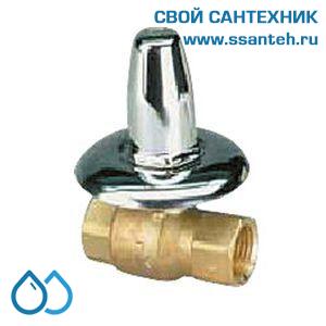 14639 HERZ 1220201 Кран шаровой для скрытой разводки 1/2"
