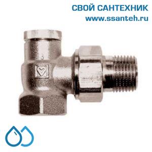 14870 HERZ 1372440 Клапан для отключения радиатора угловой, 3/8", Kvs 2,15 м3/час, PN 10 бар, 110°C