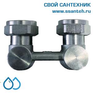 14893 HERZ 1376641 Узел Н-образный для нижнего подключения угловой, 3/4"(конус)-3/4"(ЕК), 90°C, 10 бар