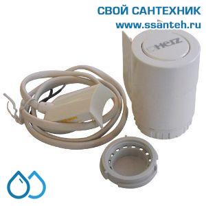 16156 HERZ, 1771120 Термоэлекрический привод для зонного регулирования, М30х1,5, 2-pt, 115Н, 230В, 4,0мм, 3,5мин, НЗ