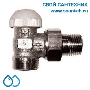 16202 HERZ 1772437 Клапан термостатический радиаторный угловой, 1/2"-"ЕК", Kvs 1,1 м3/час, PN 10 бар, 120°C