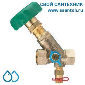 16682 HERZ 2411751 Клапан балансировочный для питьевого водоснабжения, DN15, 1/2" Rp, PN20, Kvs 4,75 м3/час, 85°С, V, Stromax-MW