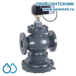 17930 Honeywell, V5004TF1150 Регулятор расхода клапан Kombi-QM фланцевый, DN150, PN16, 120C, 50-400кПа, 15,0-100,0 м3/ч, с мотором
