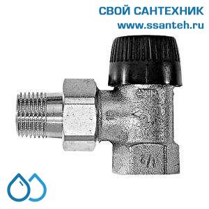 17986 Honeywell V2020EBB10 Клапан термостатический радиаторный угловой, 3/8", Kvs 0.62, Ру 10, 130 С, NF размер