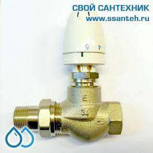 18820  TERMICUS 7723T920120 RTL Клапан двухходовой для теплого пола проходной, DN20, +25...+60°С, Kvs 5.0 м3/час
