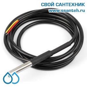 23495 PF02-65-5M Датчик температуры теплоносителя, IP65, NTC 2 кОм, -40...+150°C, L=55 мм, d=6 мм, кабель 5 м