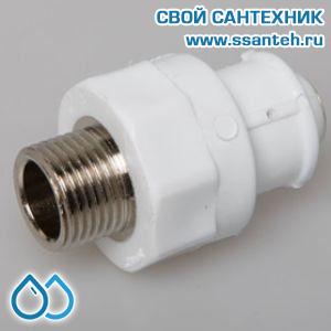06146 PP-R Муфта НР 26х1 (14/84)